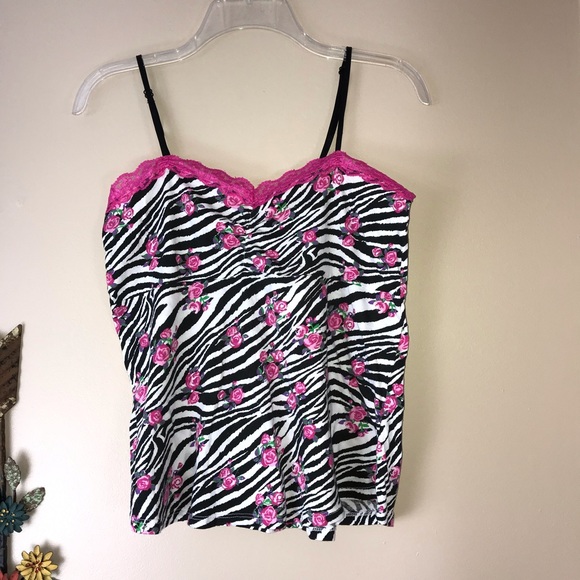 Bobbie Brooks Other - Bobbie Brooks Zebra Print Sleep Tank Sz 1X EUC
